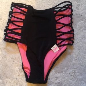High waisted bathing suit bottoms